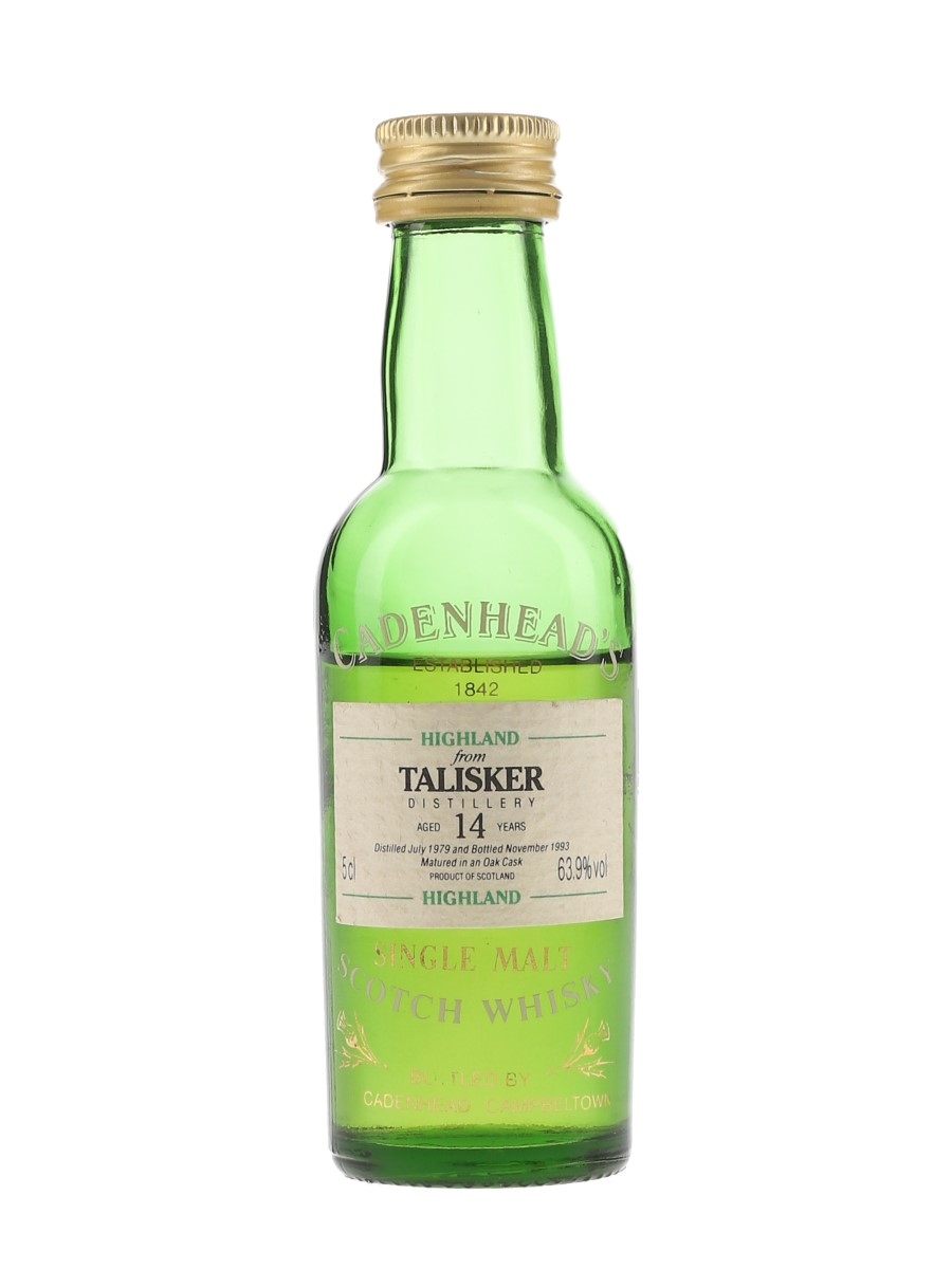 Talisker 1979 14 Year Old Bottled 1993 - Cadenhead's 5cl / 63.9%