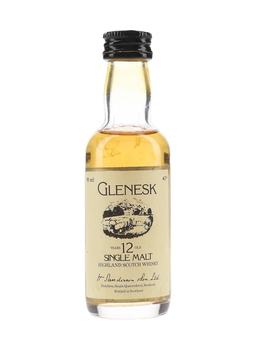 Glenesk 12 Year Old Bottled 1980s 5cl / 43%