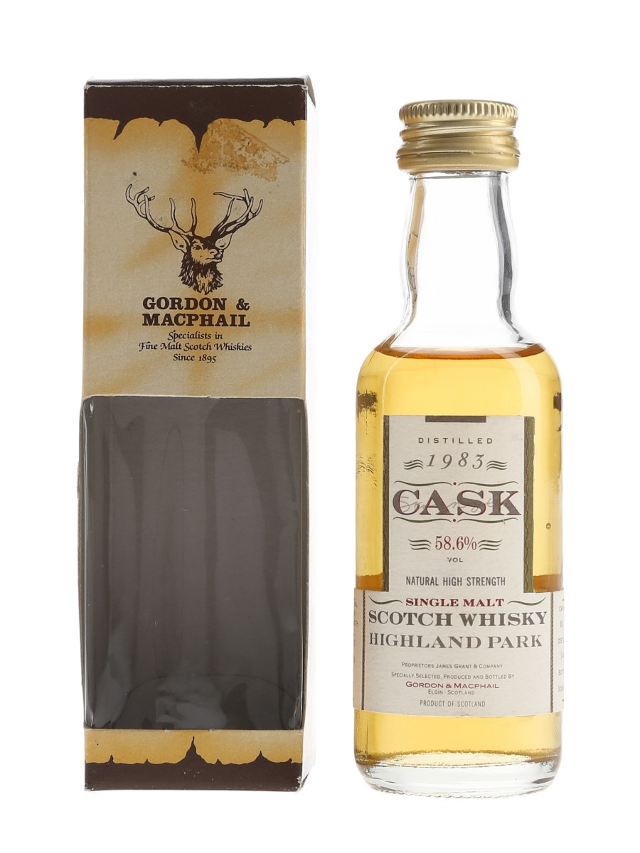 Highland Park 1983 Cask Strength Bottled 1993 - Gordon & MacPhail 5cl / 58.6%