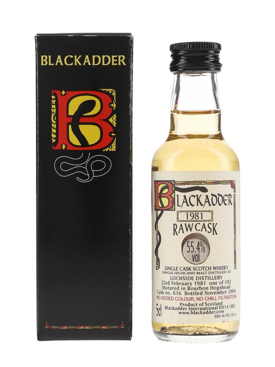 Lochside 1981 Raw Cask 616 Bottled 2004 - Blackadder International 5cl / 55.4%