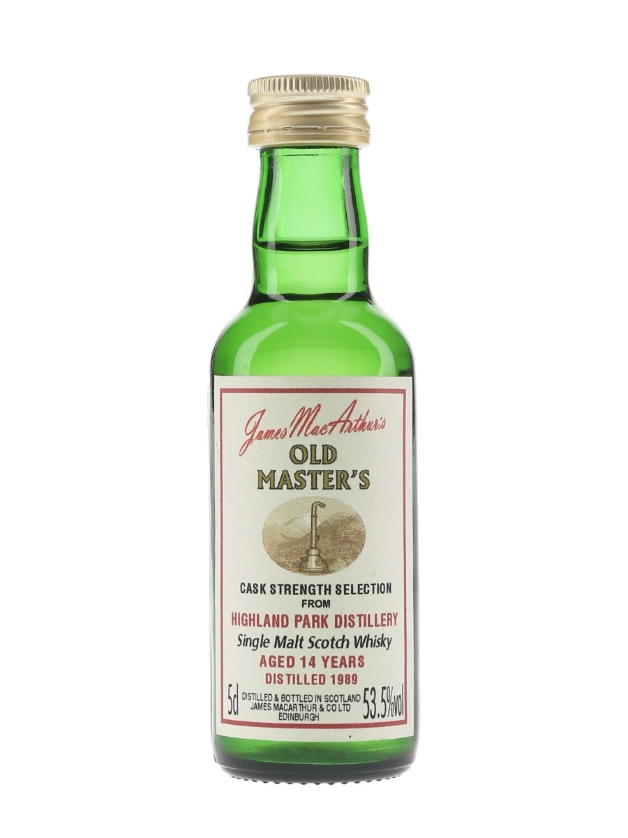 Highland Park 1989 14 Year Old James MacArthur's - Old Master's 5cl / 53.5%