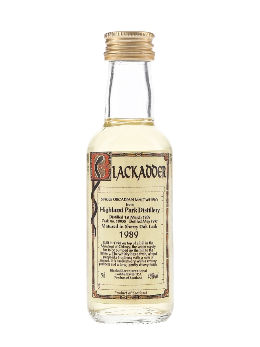 Highland Park 1989 Bottled 1997 - Blackadder 5cl / 43%