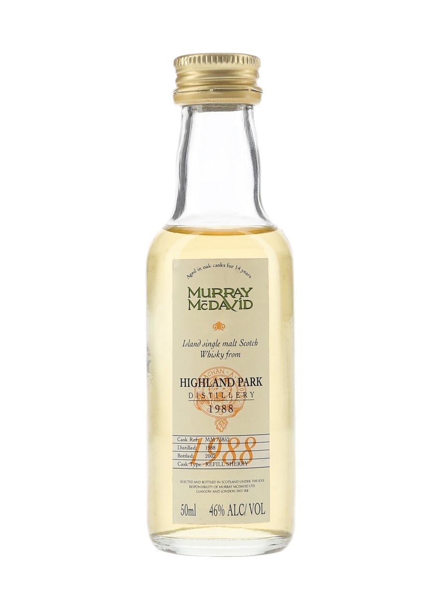 Highland Park 1988 14 Year Old Bottled 2002 - Murray McDavid 5cl / 46%