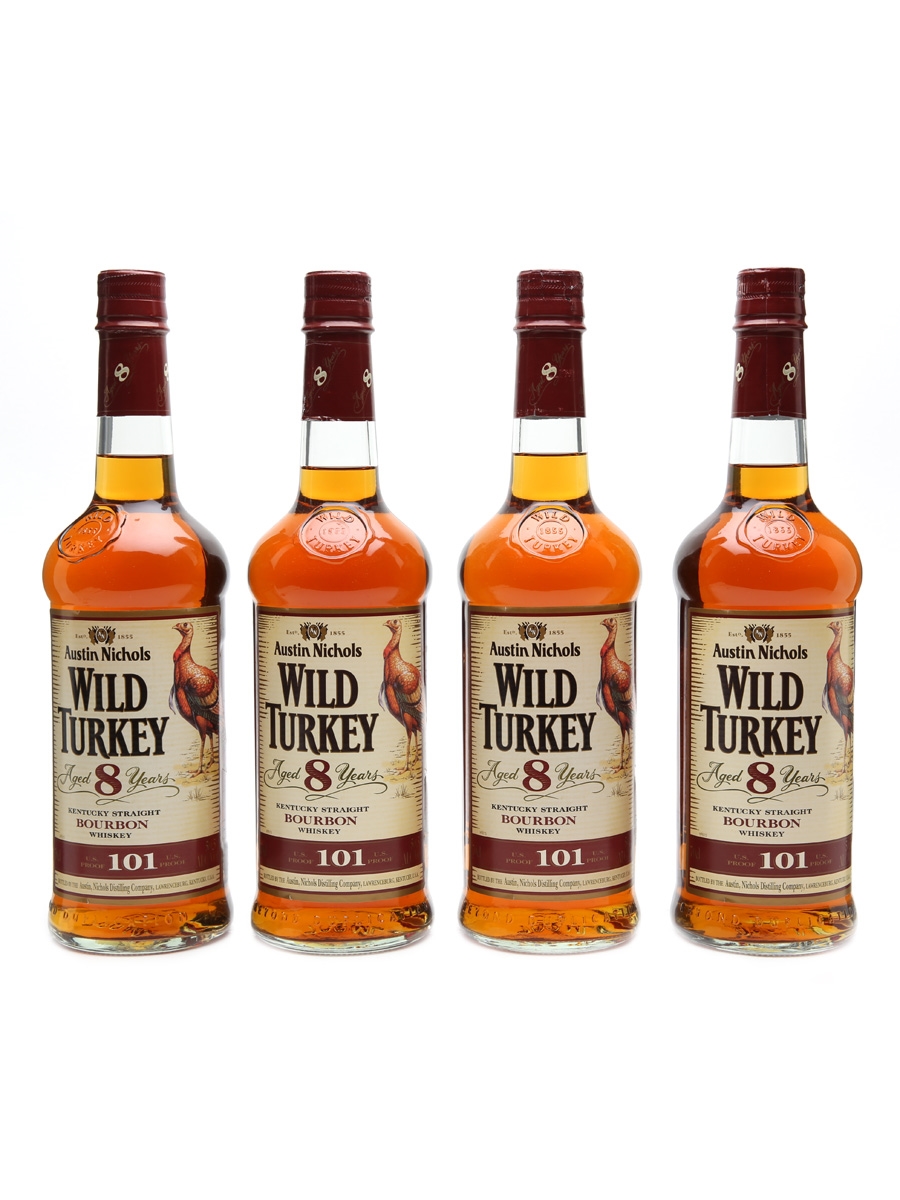 Wild Turkey Bourbon 8 Years Old 101 Proof 4x70cl