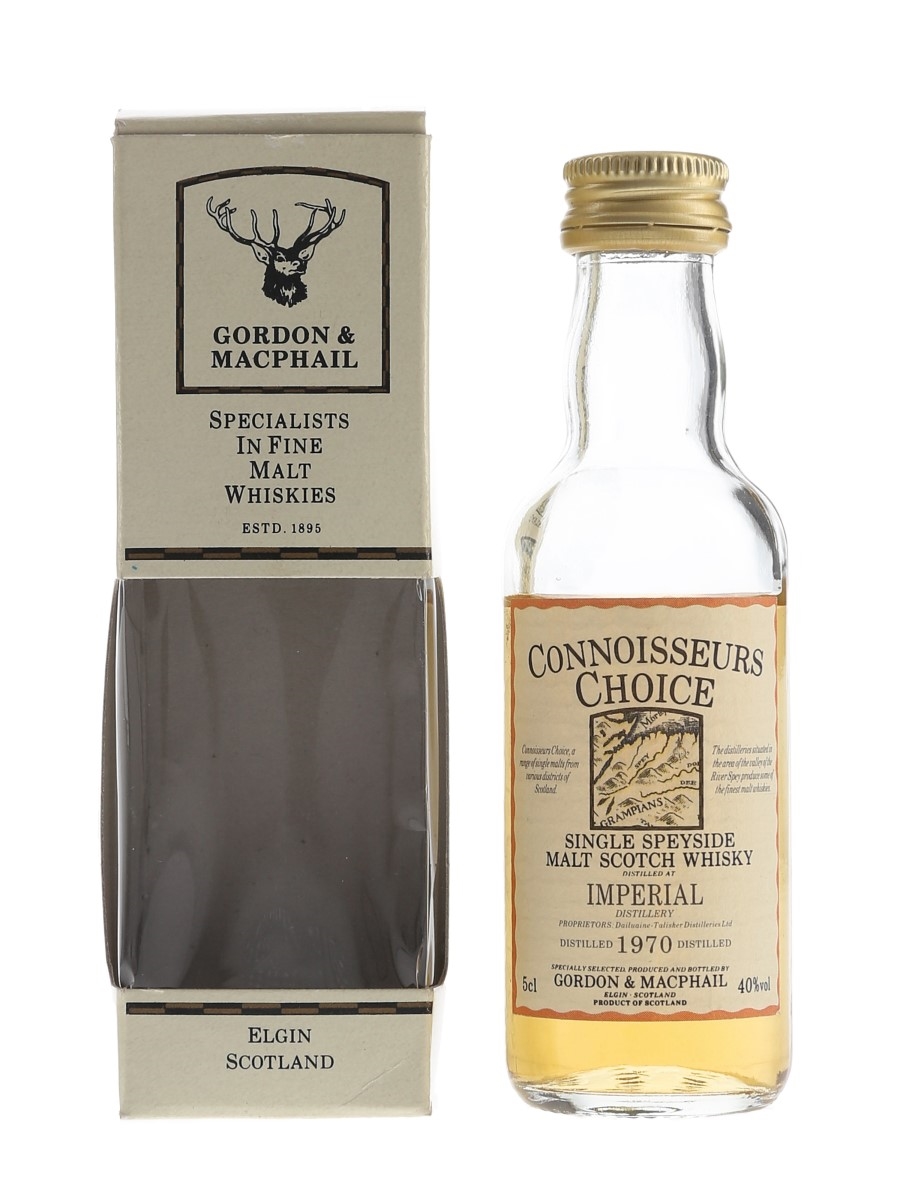 Imperial 1970 Connoisseurs Choice Bottled 1990s - Gordon & MacPhail 5cl / 40%