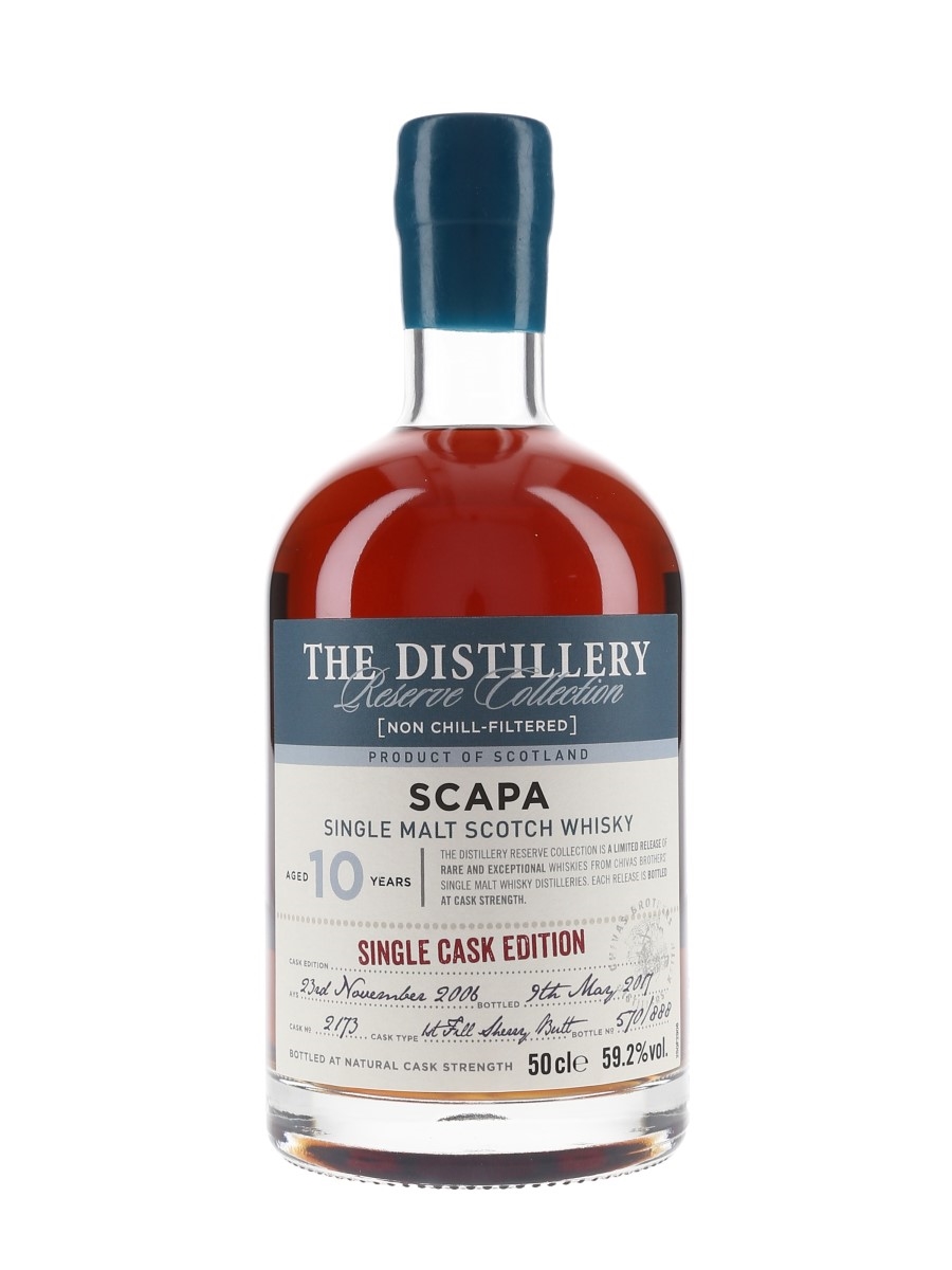 Scapa 2006 10 Year Old The Distillery Reserve Collection Bottled 2017 - Chivas Brothers 50cl / 59.2%