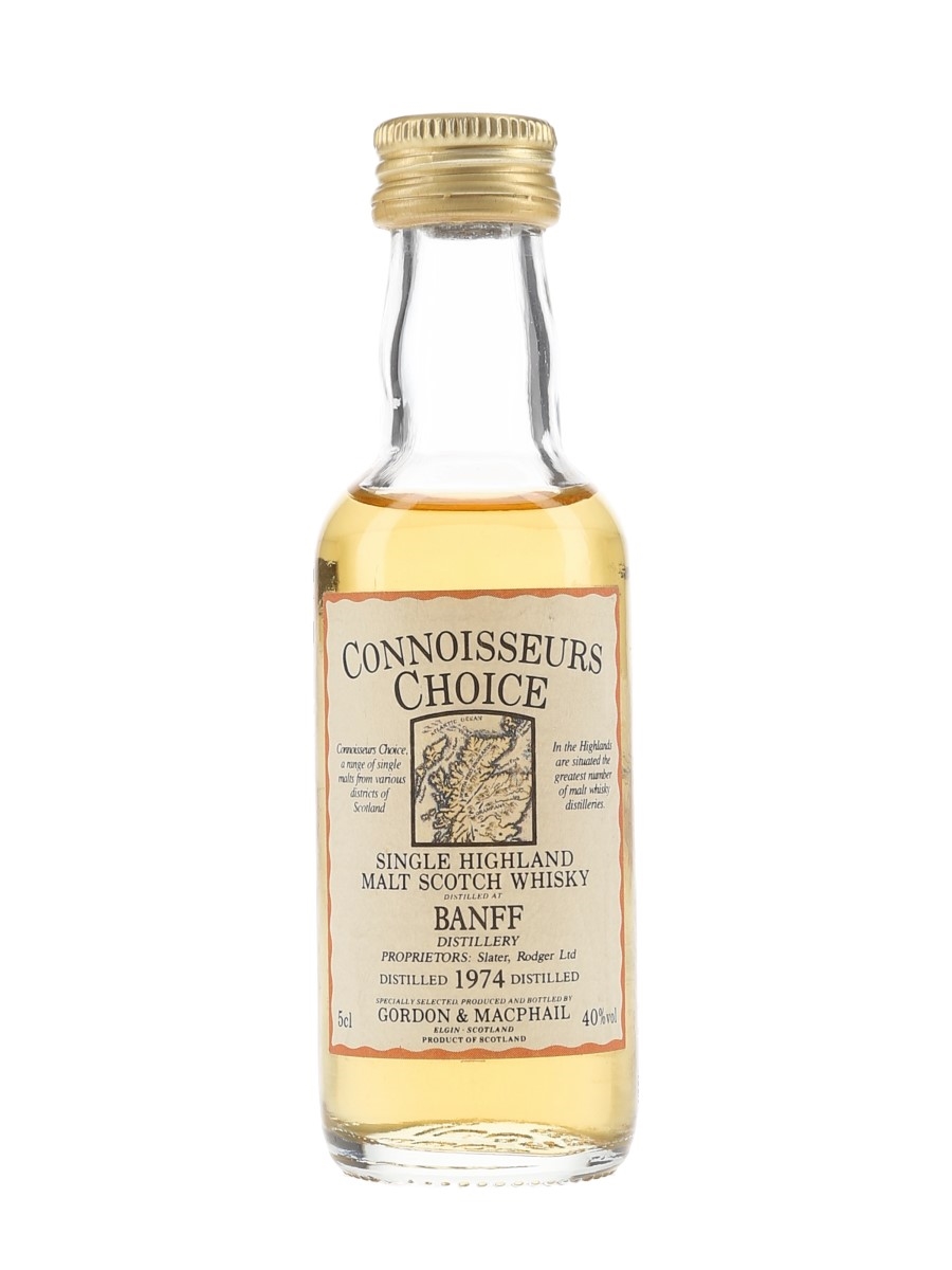 Banff 1974 Connoisseurs Choice Bottled 1980s - Gordon & MacPhail 5cl / 40%