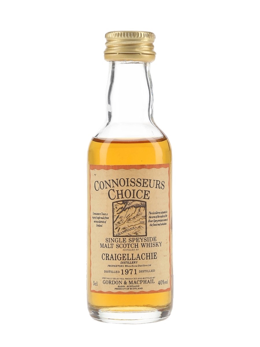 Craigellachie 1971 Connoisseurs Choice Bottled 1990s - Gordon & MacPhail 5cl / 40%