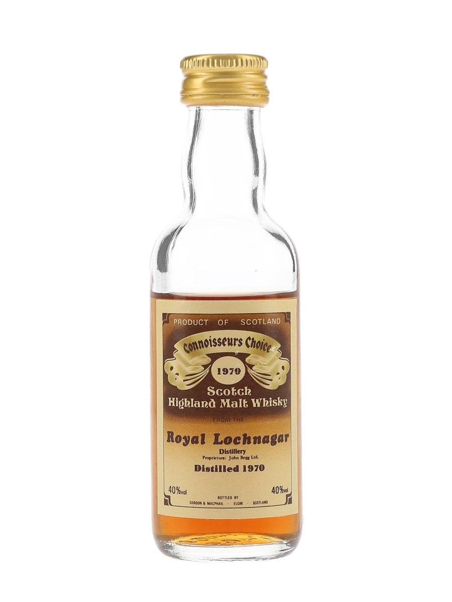 Royal Lochnagar 1970 Connoisseurs Choice Bottled 1980s - Gordon & MacPhail 5cl / 40%