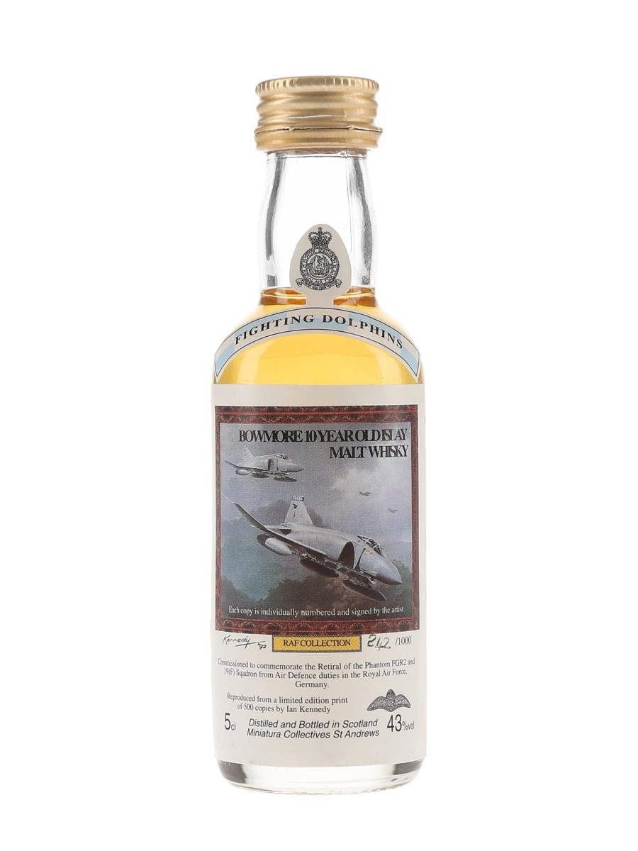 Bowmore 10 Year Old RAF Collection Miniatura Collectives - Fighting Dolphins 5cl / 43%