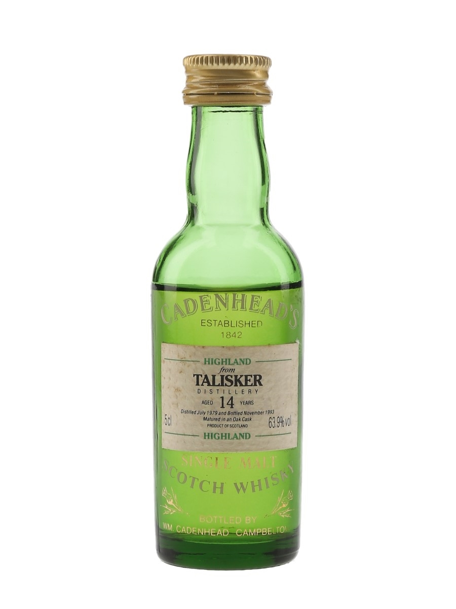 Talisker 1979 14 Year Old Bottled 1993 - Cadenhead's 5cl / 63.9%