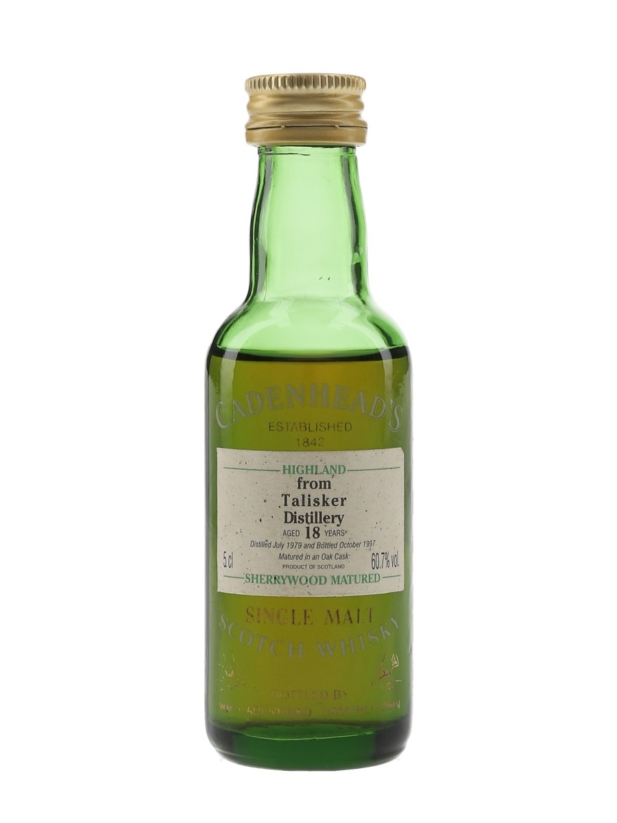 Talisker 1979 18 Year Old Bottled 1997 - Cadenhead's 5cl / 60.7%