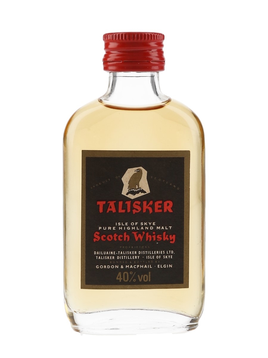 Talisker Black Label Gold Eagle Bottled 1980s - Gordon & MacPhail 5cl / 40%