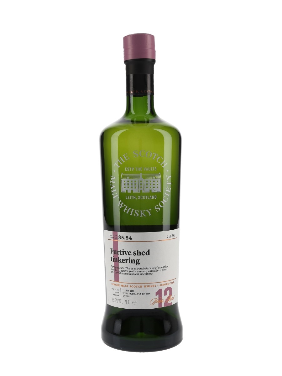 SMWS 85.54 Furtive Shed Tinkering Glen Elgin 12 Year Old 70cl / 55.6%