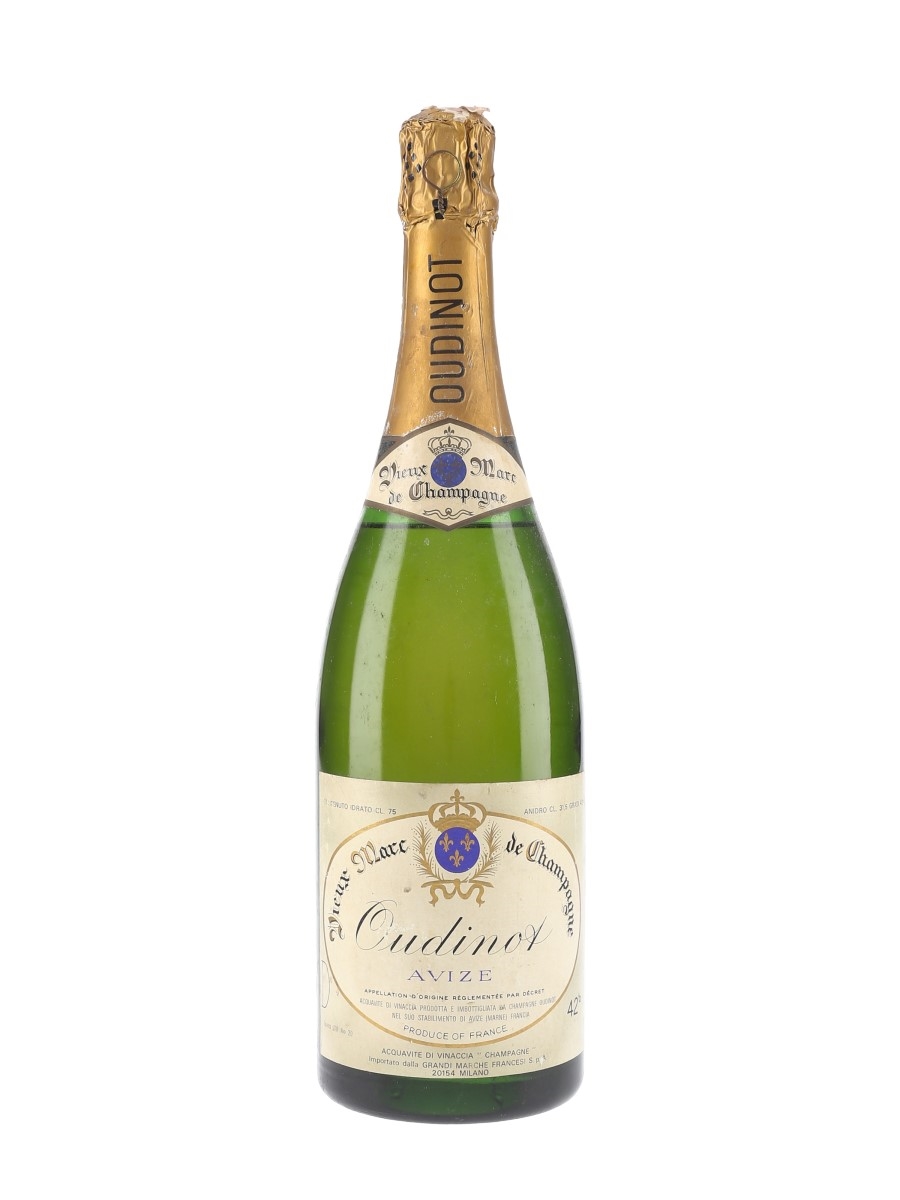 Oudinot Avize Brut Marc De Champagne Bottled 1970s 75cl / 42%