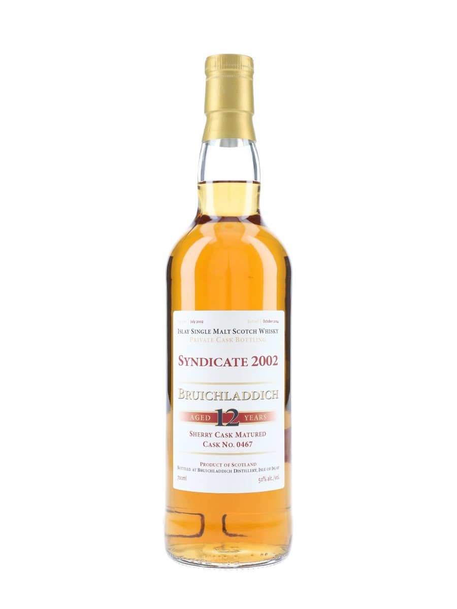 Bruichladdich 2002 12 Year Old Syndicate Cask 0467 Bottled 2014 - Private Cask Bottling 70cl / 50%