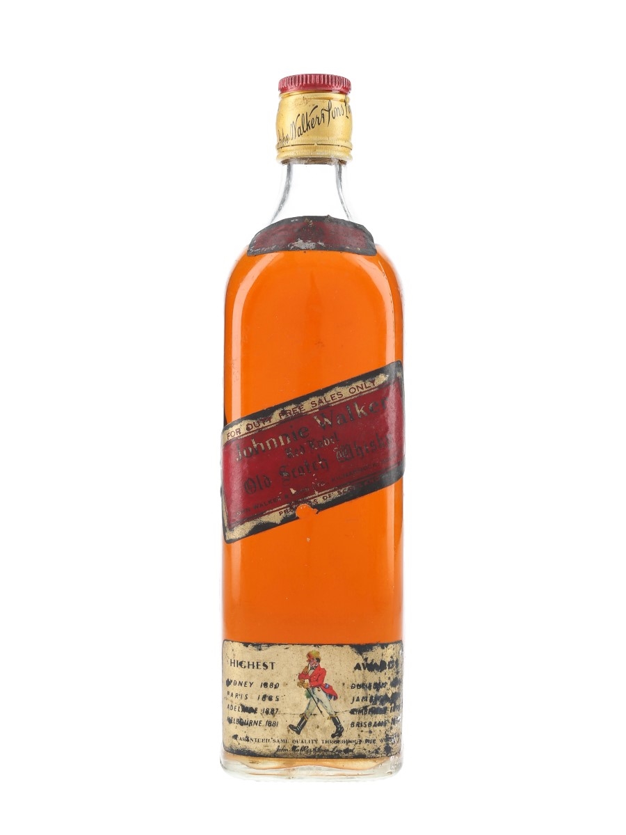 Johnnie Walker Red Label Bottled 1970s - Duty Free 75cl / 40%