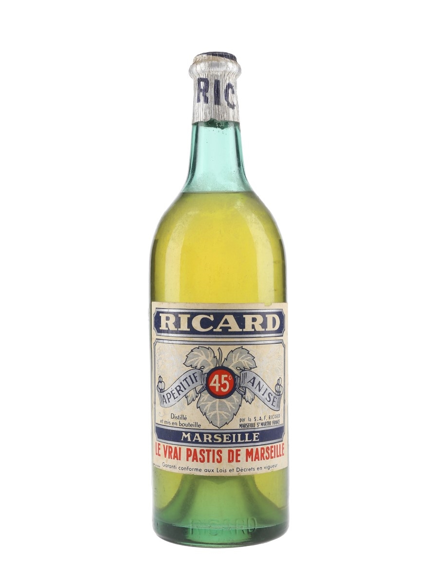 Ricard 45 Pastis Bottled 1960s 100cl / 45%