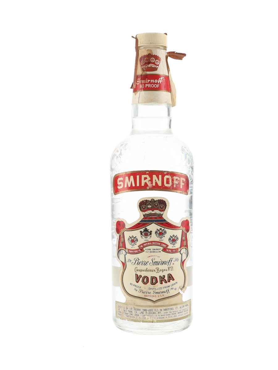 Smirnoff Red Label Bottled 1980s - Israel Import 75cl / 40%