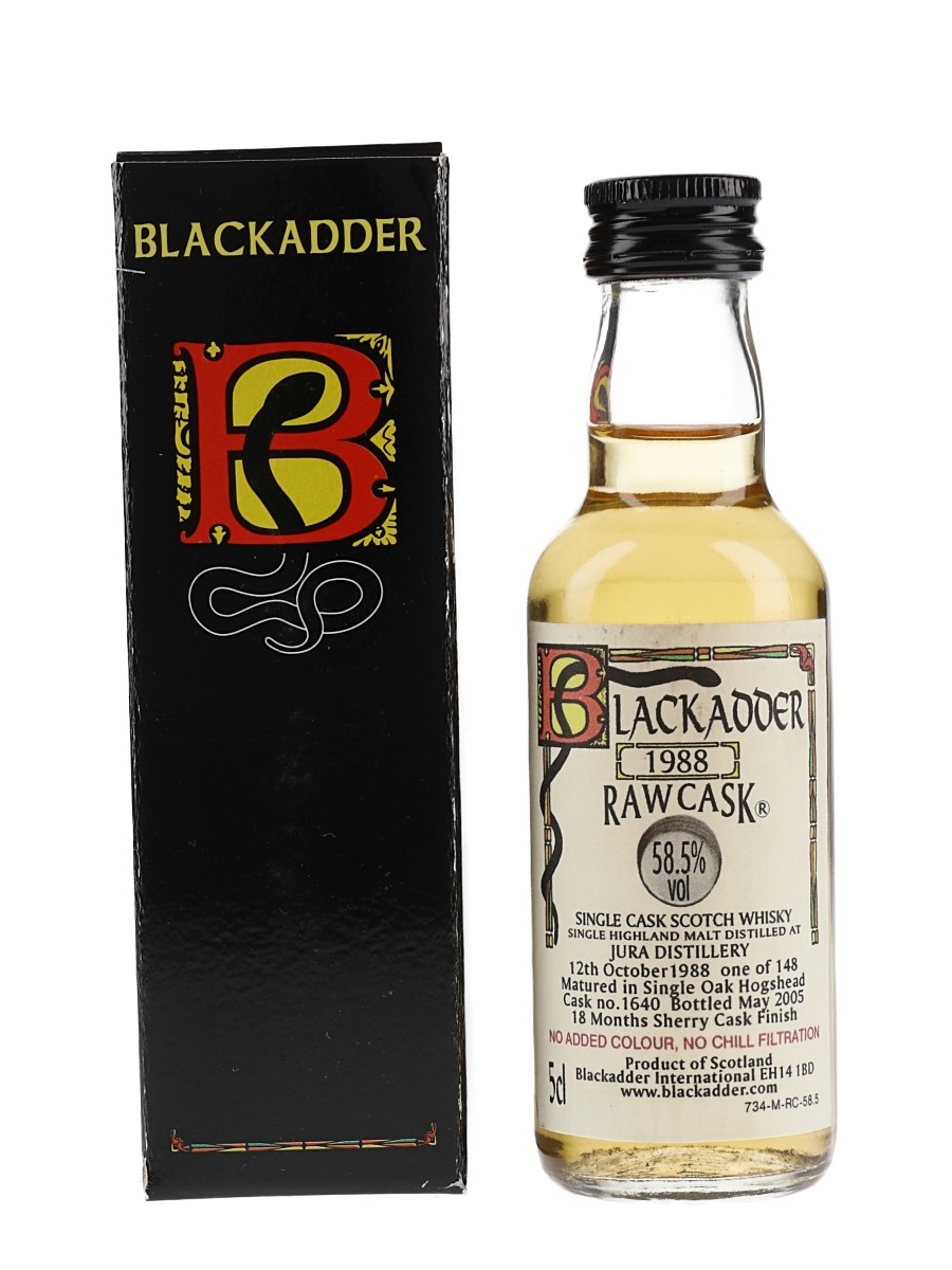 Jura 1988 Raw Cask 1640 Bottled 2005 - Blackadder International 5cl / 58.5%