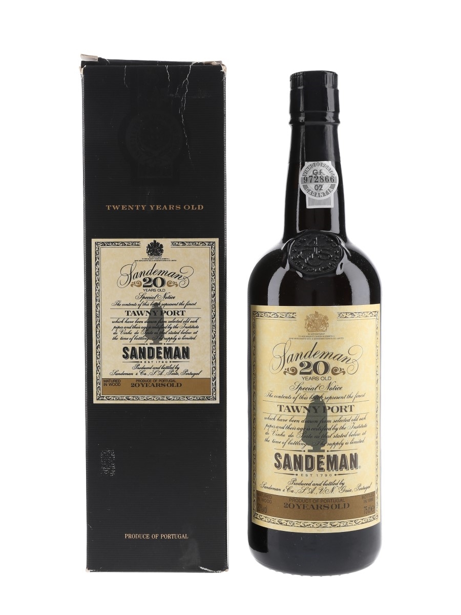 Sandeman 20 Year Old Tawny Port Bottled 1998 75cl / 20%