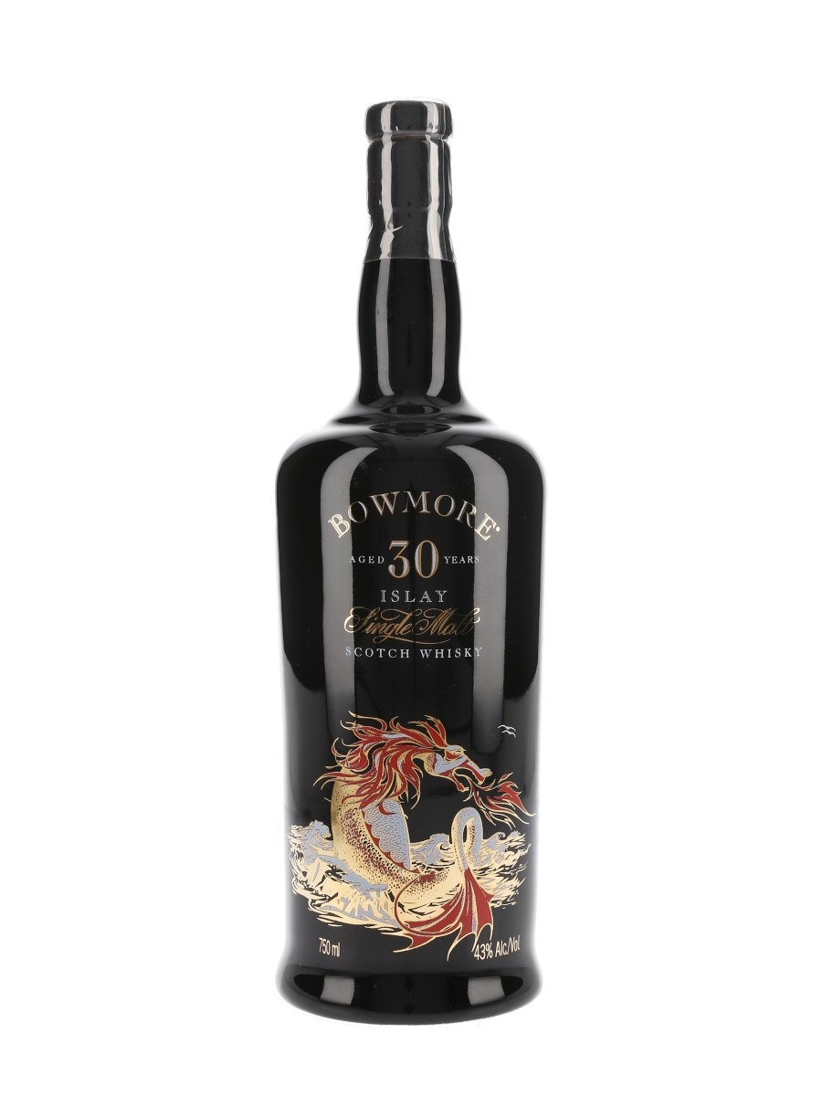 Bowmore 30 Year Old Sea Dragon Bottled 1990s - Hong Kong Duty Free 75cl / 43%