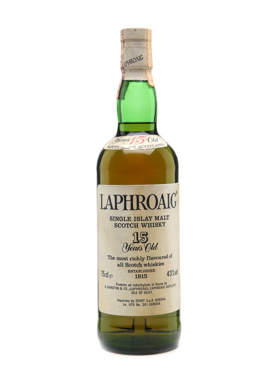 Laphroaig 15 Years Old Bottled 1980s 75cl / 43%
