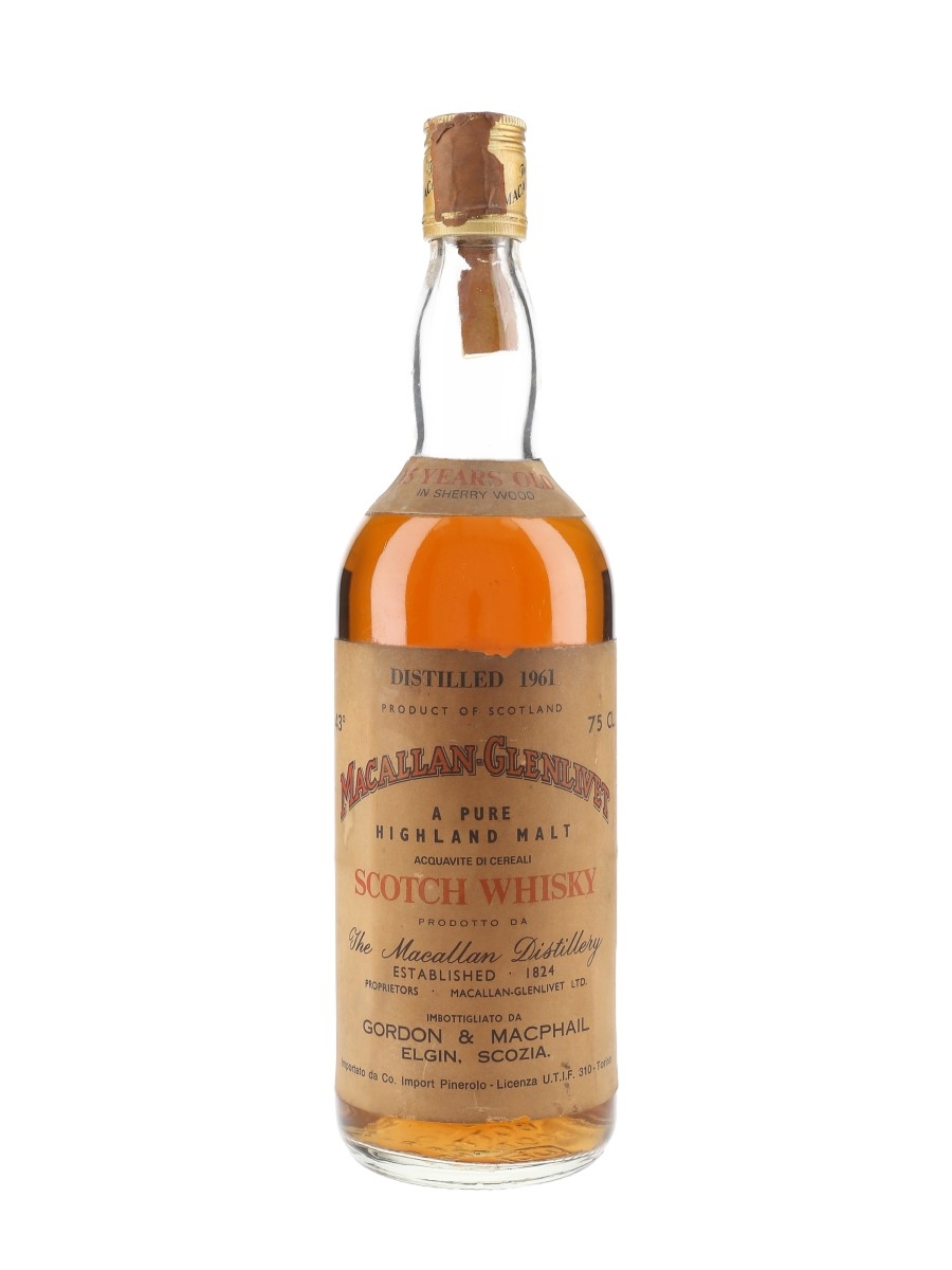 Macallan Glenlivet 1961 15 Year Old Gordon & MacPhail - Lot