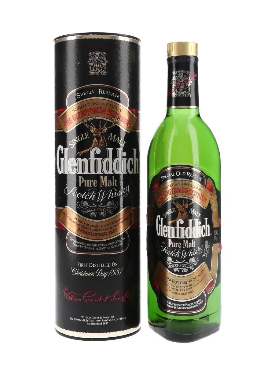 Glenfiddich Special Old Reserve Pure Malt Bottled 1990s 70cl / 40%