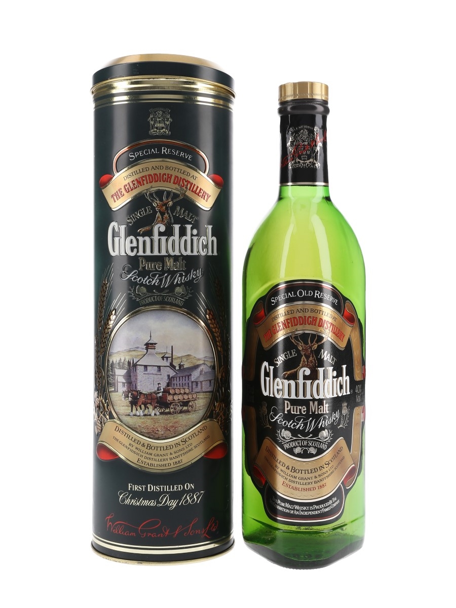 Glenfiddich Special Old Reserve Pure Malt Bottled 1980s - The Glenfiddich Tradition 75cl / 40%