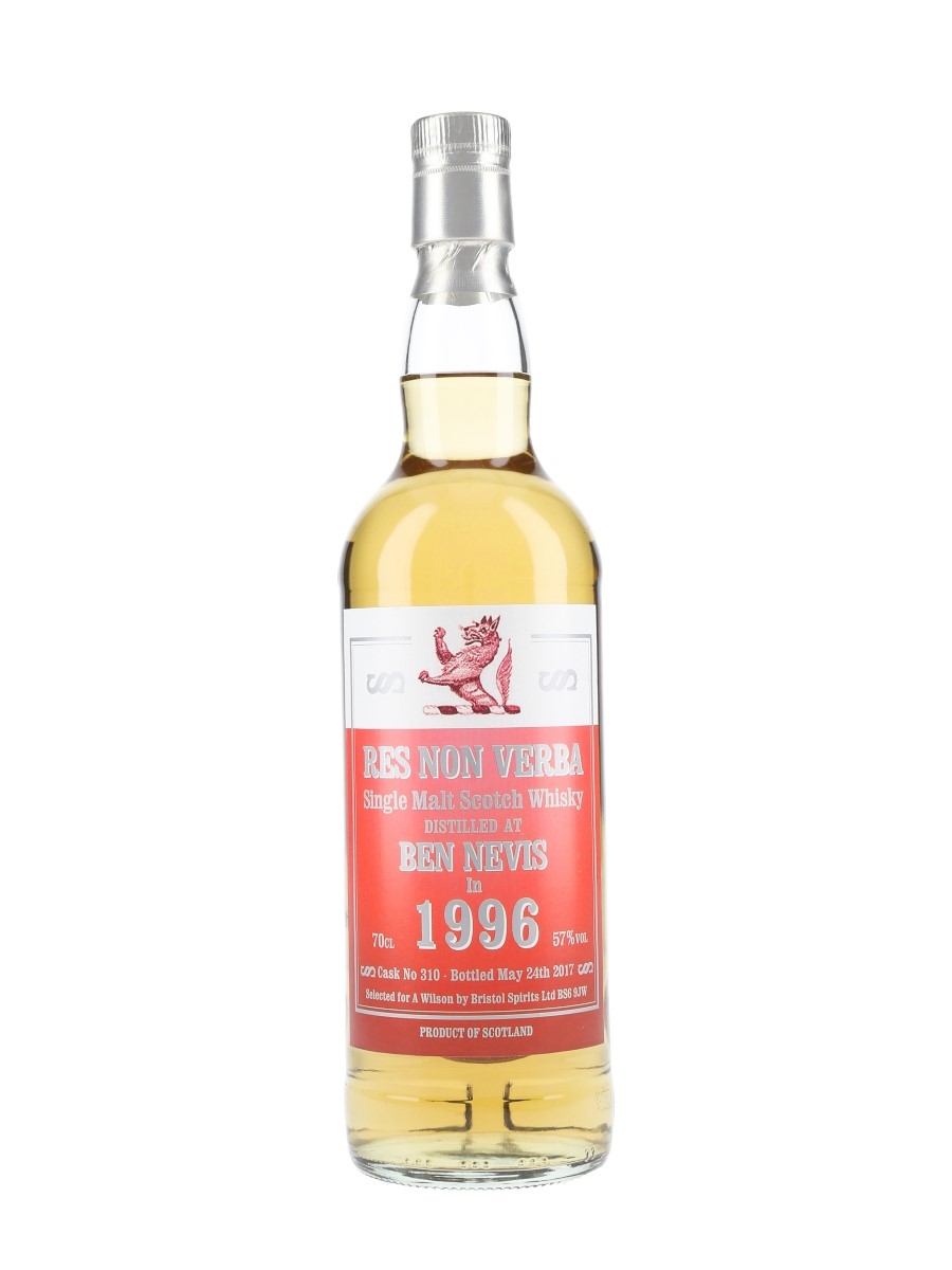 Ben Nevis 1996 Res Non Verba Bottled 2017 - Bristol Spirits 70cl / 57%
