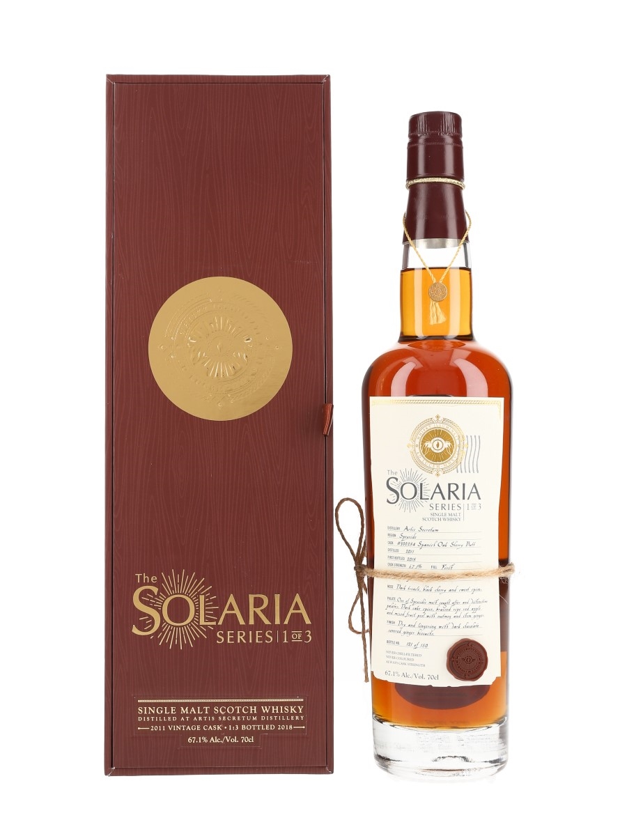 Artis Secretum 2011 Solaria Series 1 of 3 Bottled 2018 - Whisky Illuminati 70cl / 67.1%