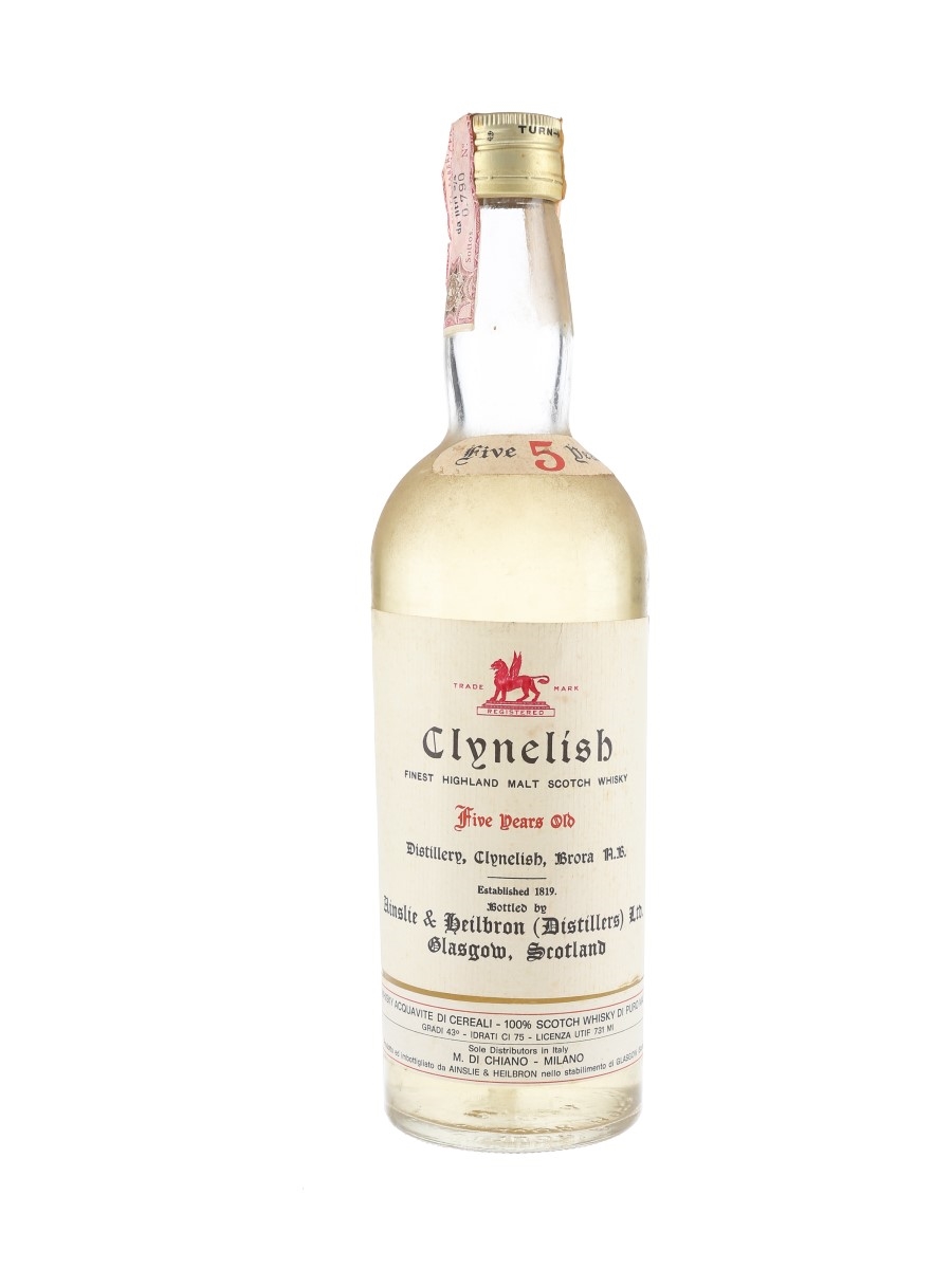 Clynelish 5 Year Old Bottled 1969-1970s 75cl / 43%