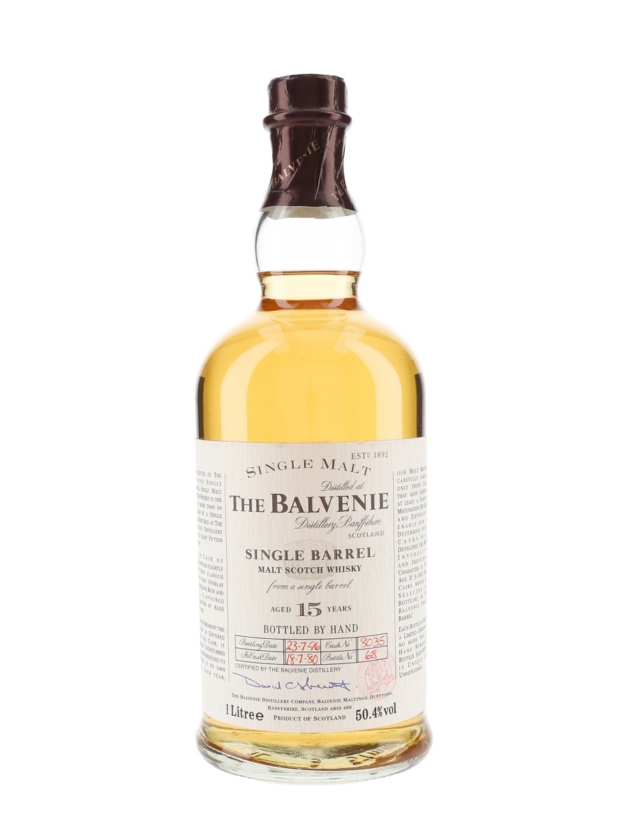 Balvenie 1980 15 Year Old Single Barrel 8035 Bottled 1996 100cl / 50.4%