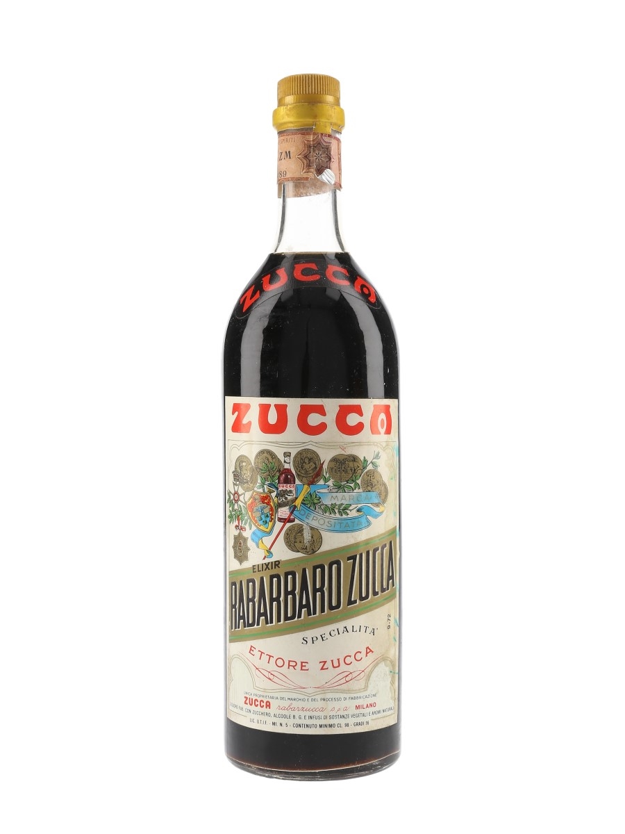 Zucca Elixir Rabarbaro Bitters Bottled 1970s 98cl / 16%