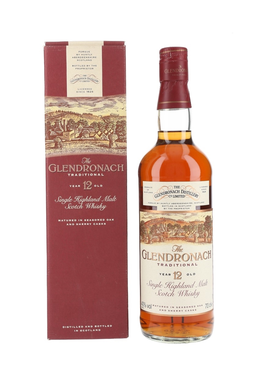 Glendronach 12 Year Old Traditional Bottled 1990s 70cl / 40%