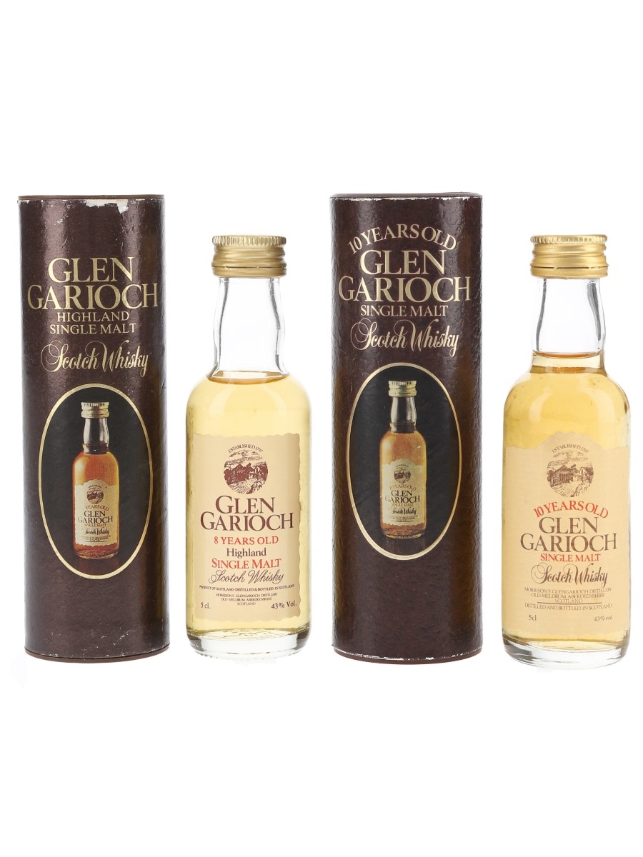 Glen Garioch 8 & 10 Year Old Bottled 1980s 2 x 5cl / 43%