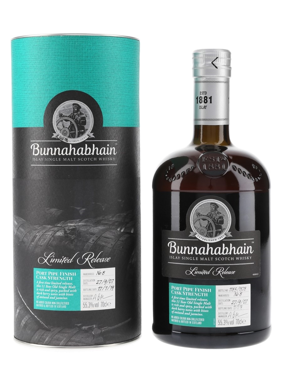 Bunnahabhain 2007 11 Year Old Bottled 2019 - Port Pipe Finish 70cl / 55.3%