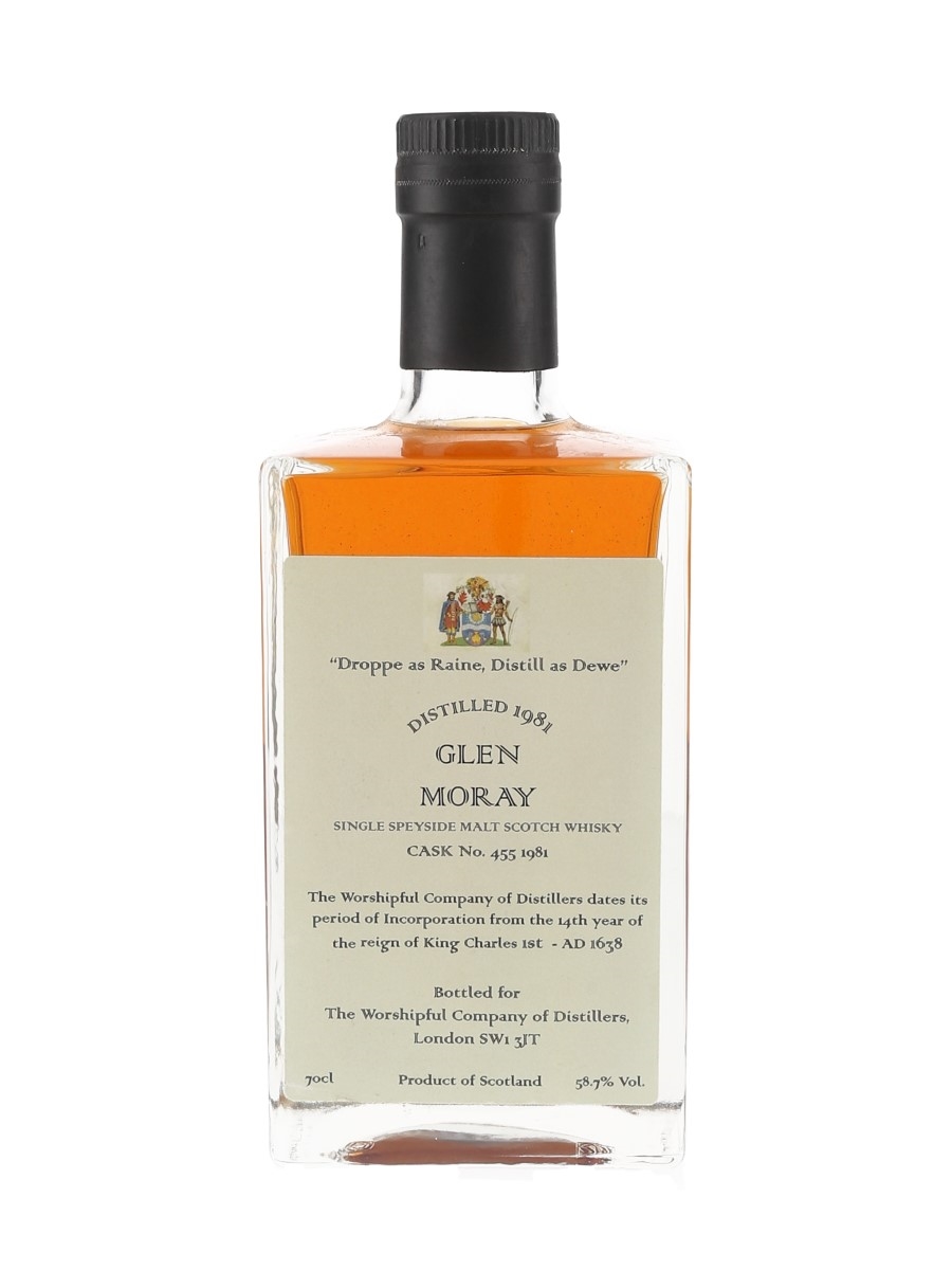 Glen Moray 1981 24 Year Old Cask 455 The Worshipful Company Of Distillers 70cl / 58.7%
