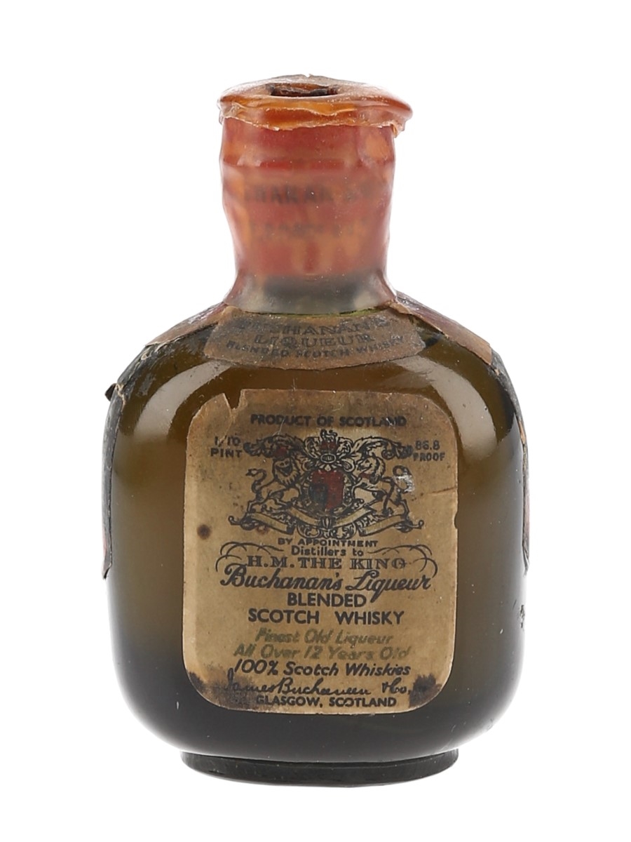 Buchanan's Liqueur 12 Year Old Spring Cap Bottled 1930s-1940s 4.7cl / 43.4%