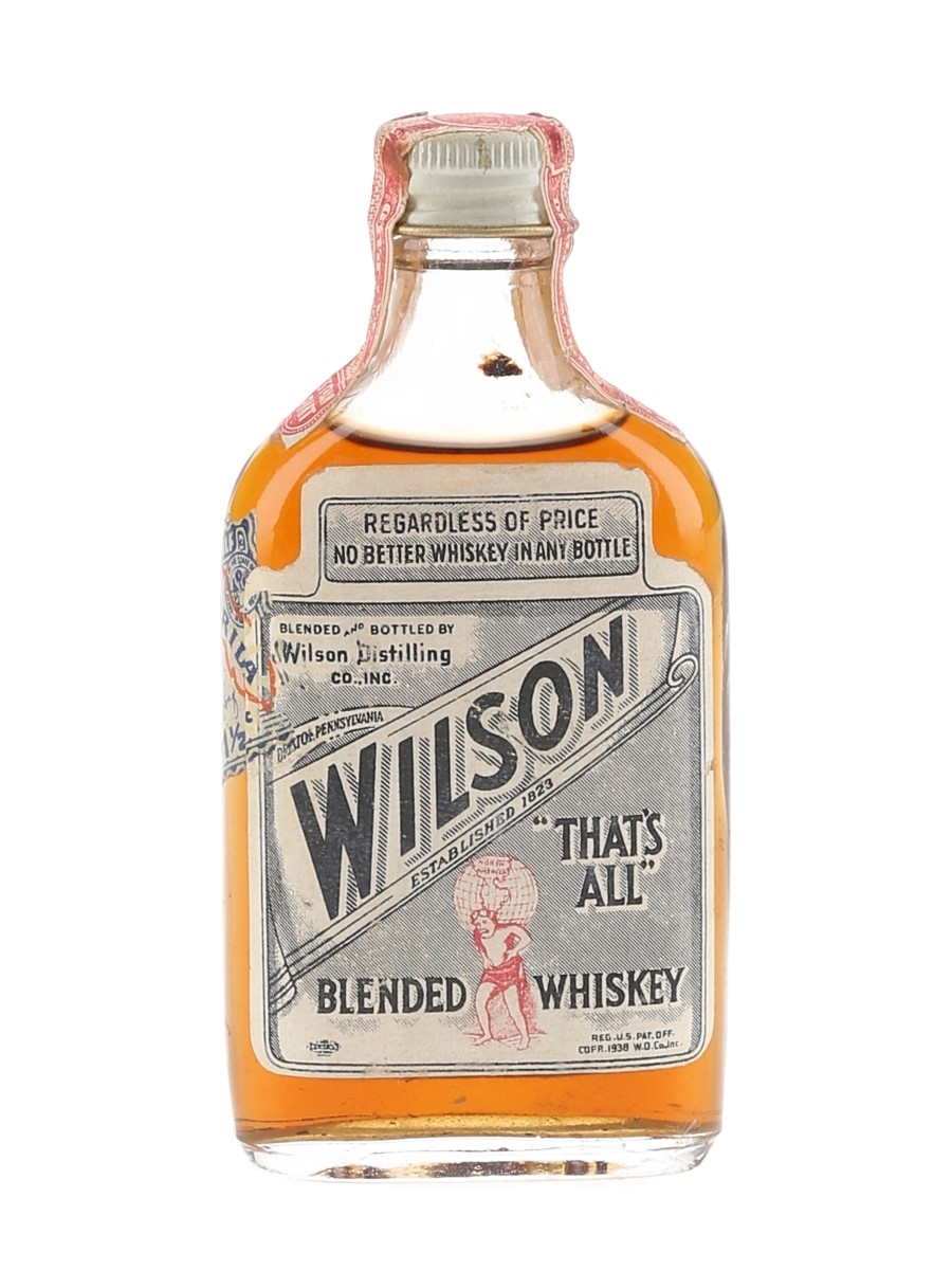 Wilson That's All Bottled 1940s - Browne Vintners 4.7cl / 45%