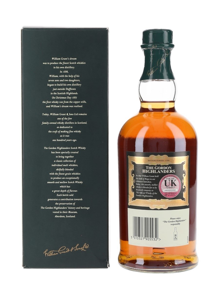The Gordon Highlanders - Lot 86175 - Buy/Sell Blended Whisky