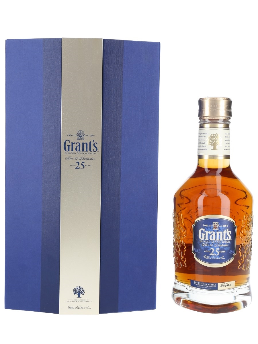 Grant's 25 Year Old Rare & Distinctive Batch No. 09-0614 70cl / 40%