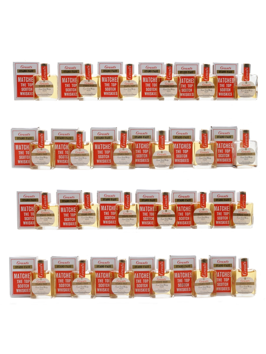 Grant's Stand Fast Matches Novelties Bottled 1970s 20 x 1cl / 40%