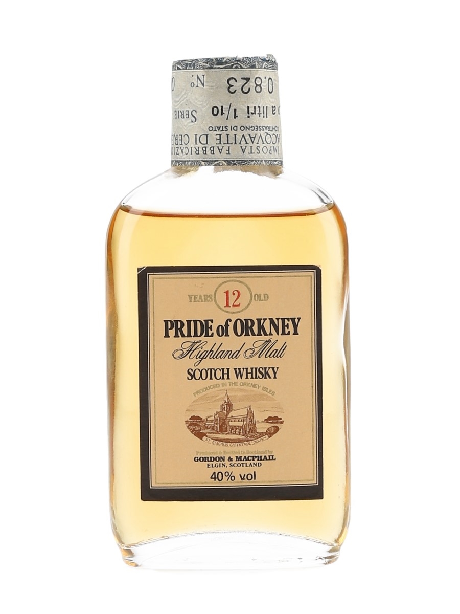 Pride Of Orkney 12 Year Old Bottled 1980s - Gordon & MacPhail 5cl / 40%
