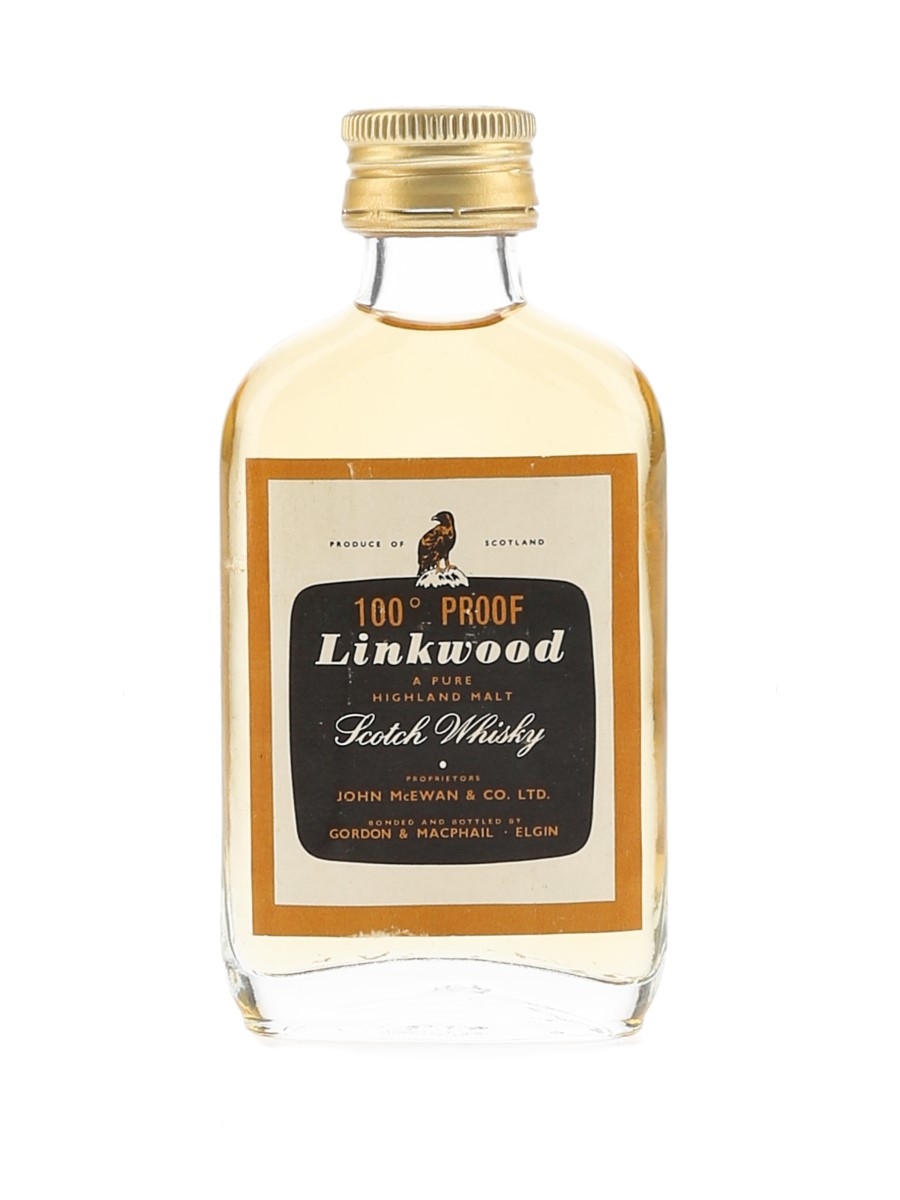 Linkwood 100 Proof Bottled 1970s 5cl / 57%