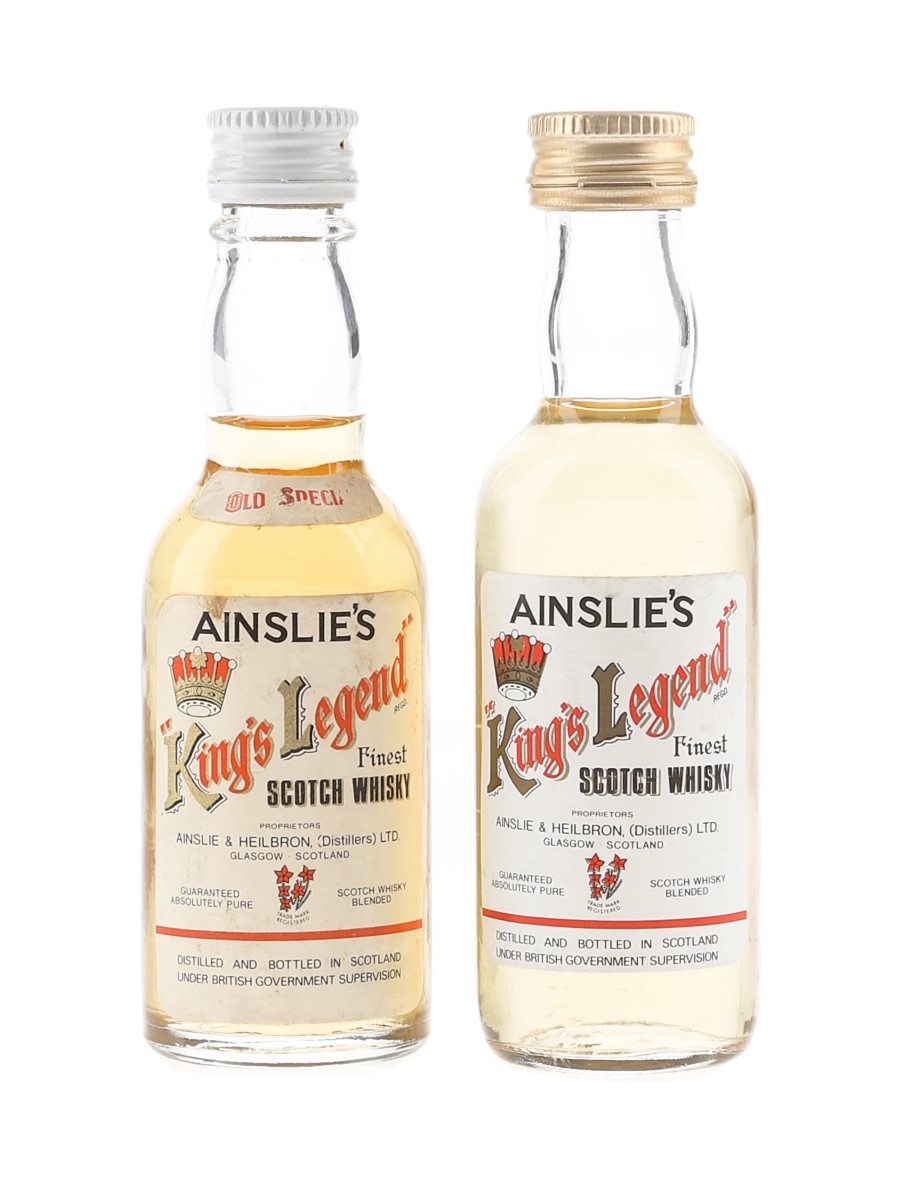 Ainslie's King's Legend Bottled 1970-1980s 2 x 5cl / 40%