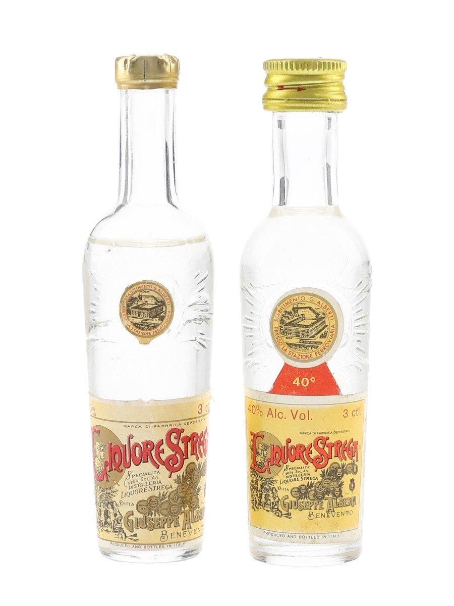 Strega Liqueur Bottled 1960s-1970s 2 x 3cl / 40%