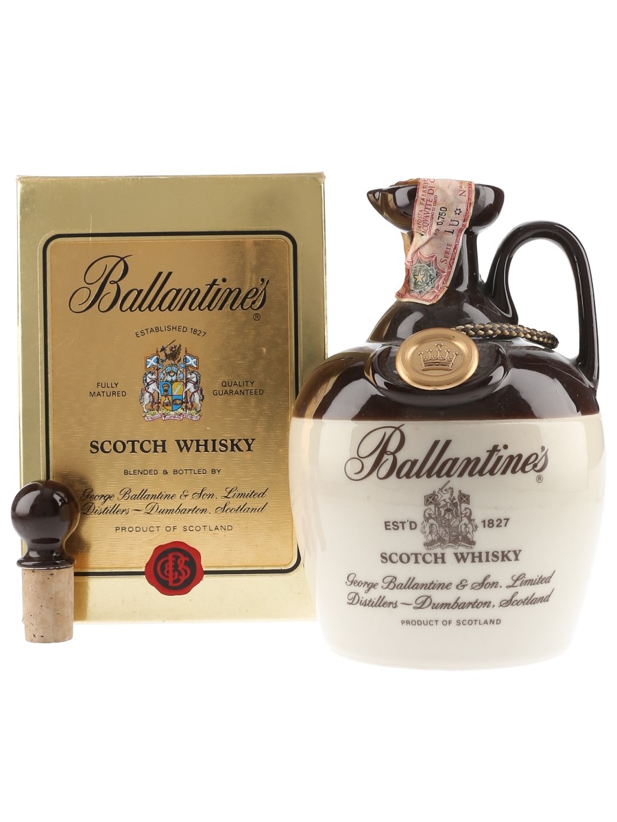 Ballantine's Ceramic Decanter Bottled 1970s-1980s - Spirit 75cl / 40%