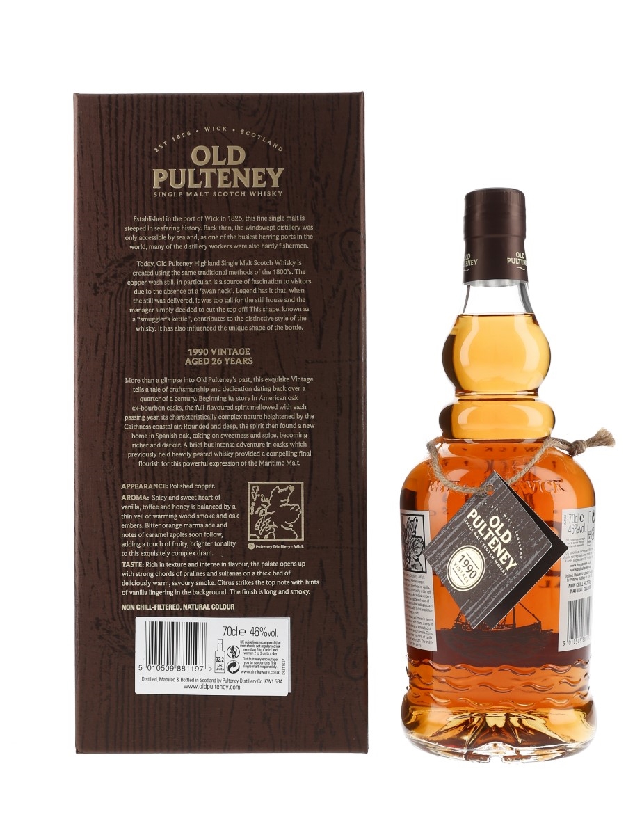 Old Pulteney 1990 26 Year Old - Lot 87528 - Buy/Sell Highland
